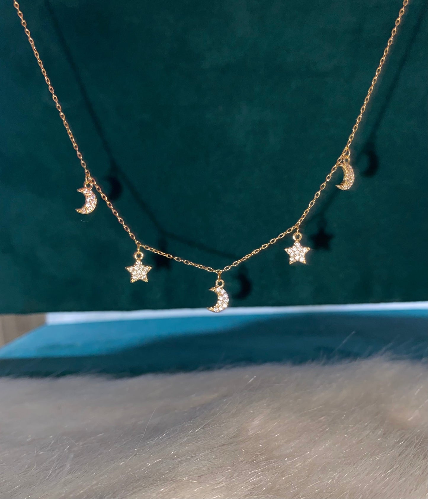 Mini Stars & Moon Necklace