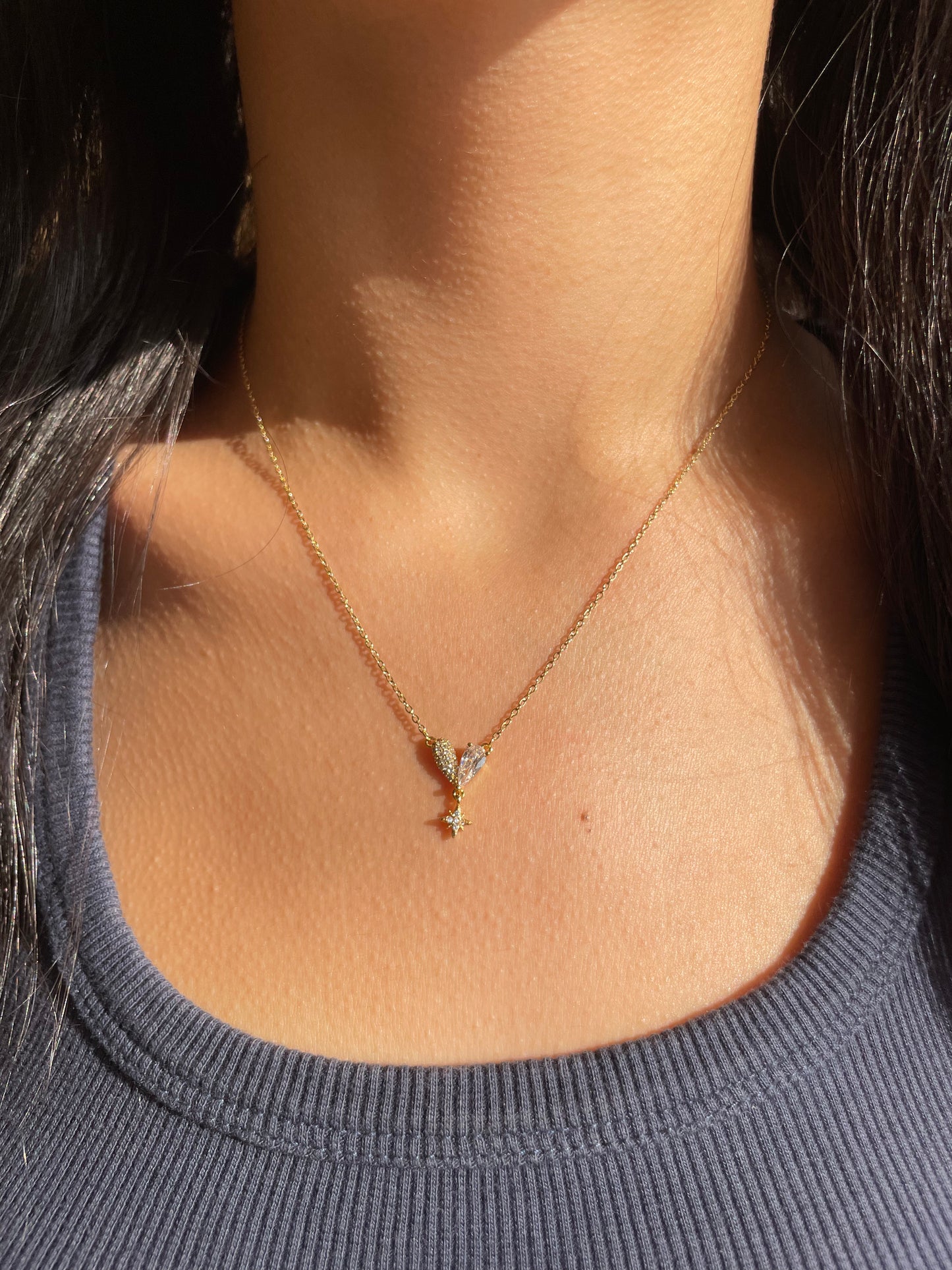 Heart star Necklace