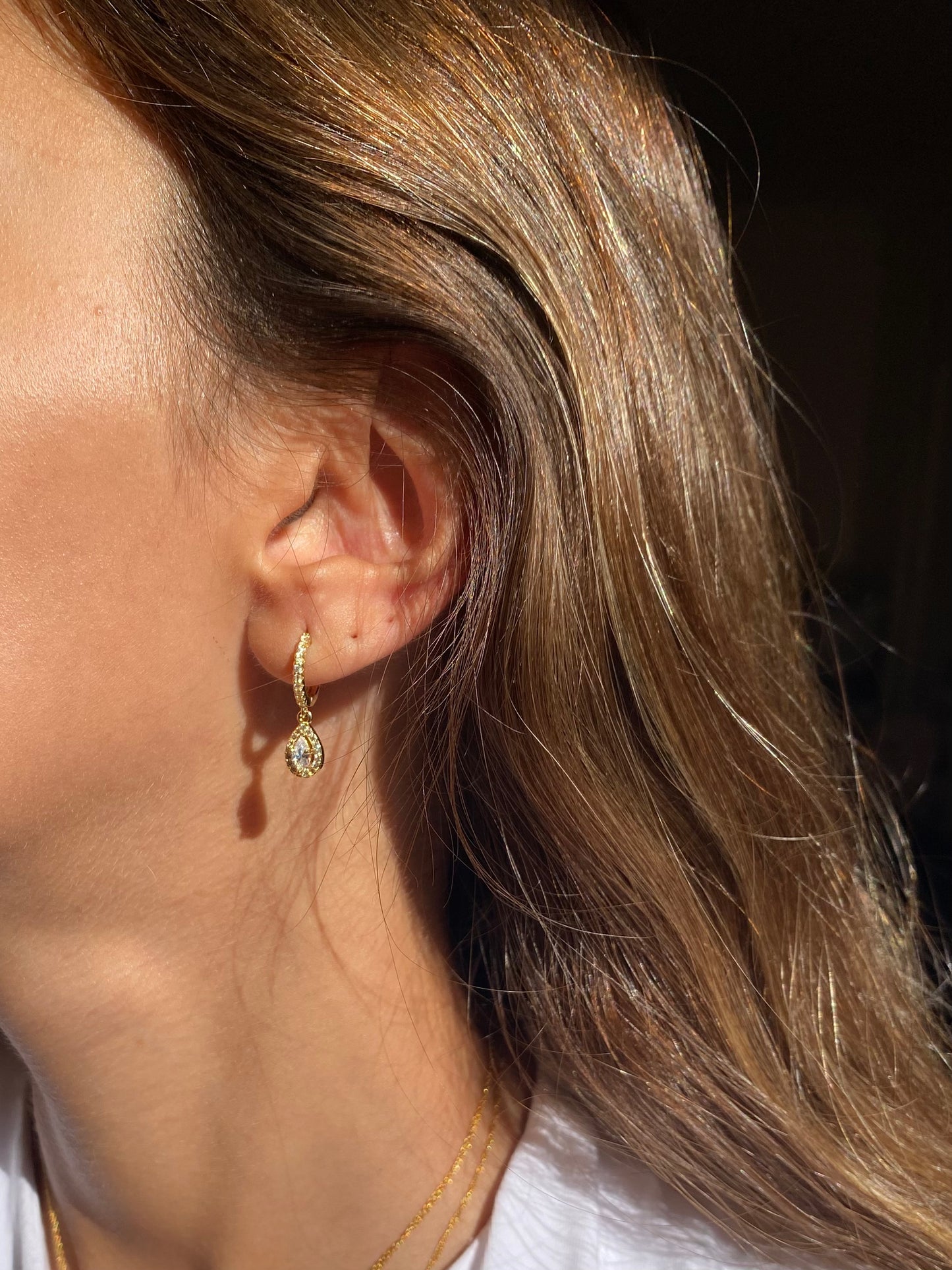 Pear diamond Earrings