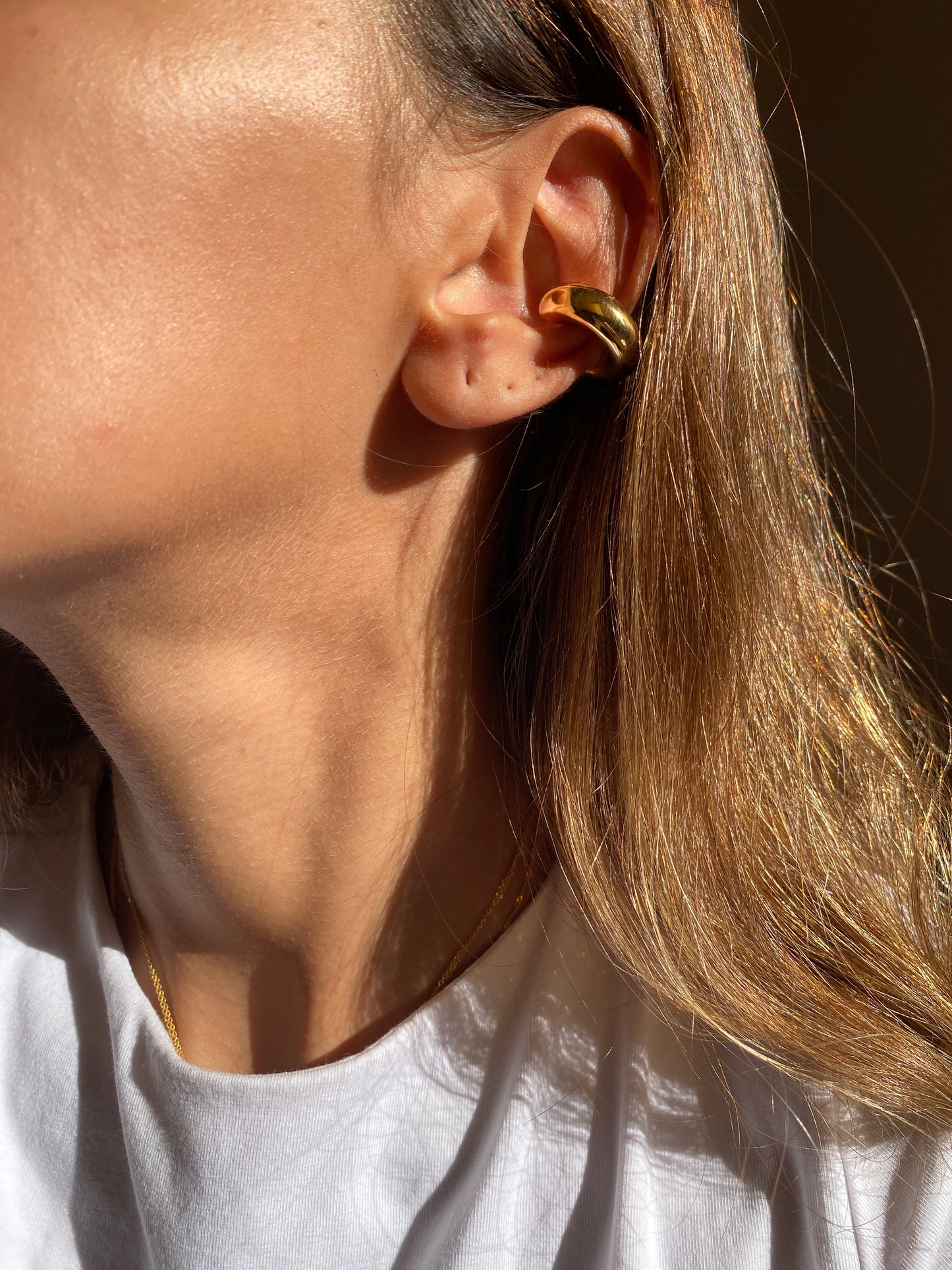Bold plain fake piercing