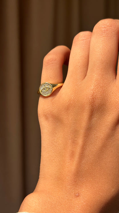 Aura Eye pinky Ring