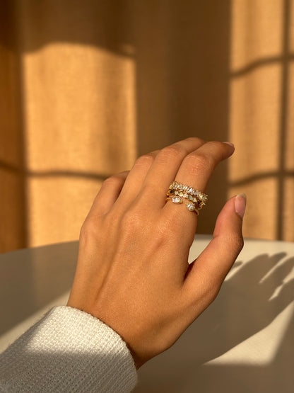 Baguette Layered Ring