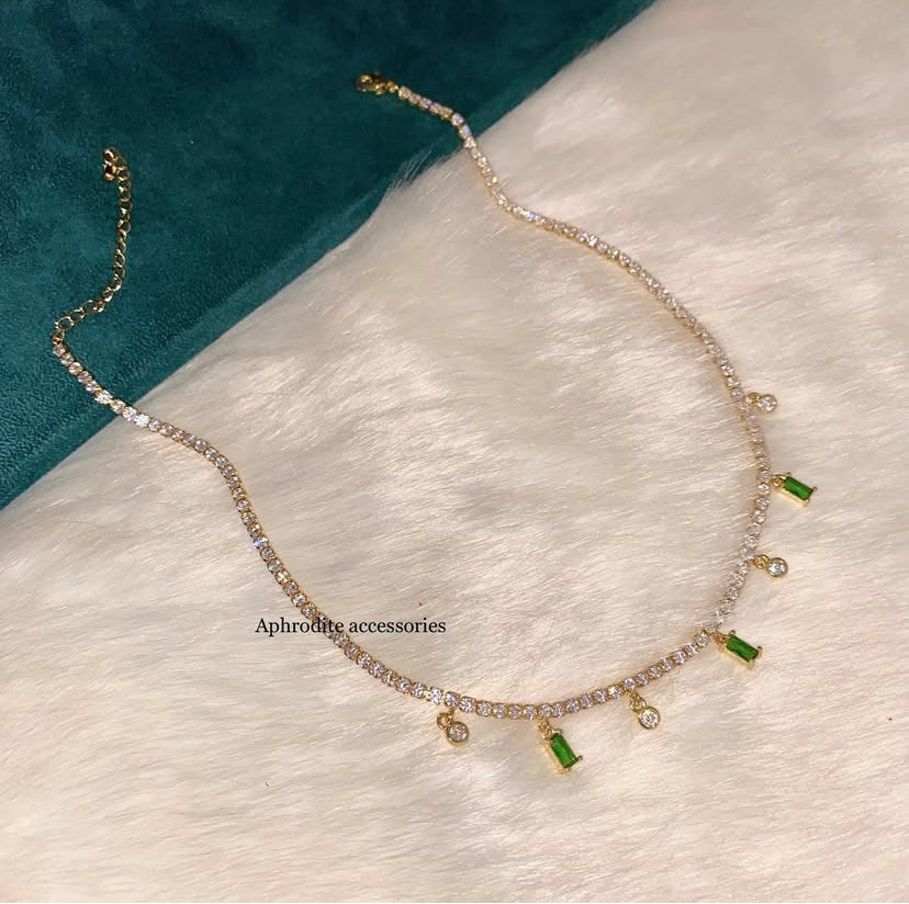 Emerald Tennis necklace