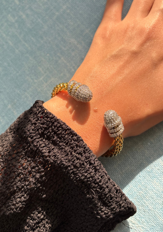 Serpent Gold Bangle