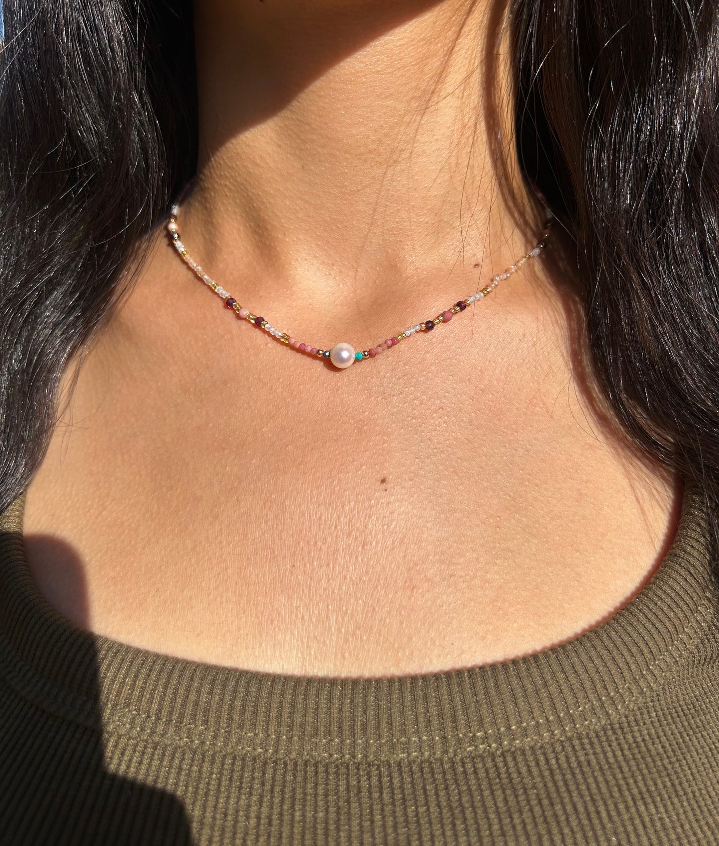 Colored Beaded Necklace