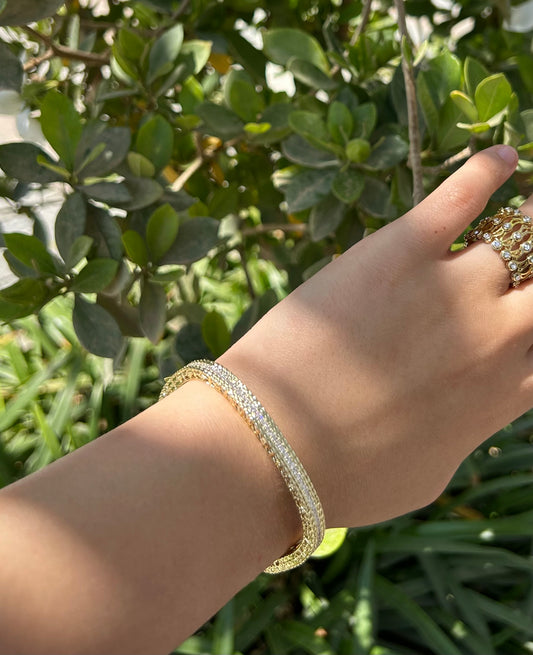 Square Baguette Bangle