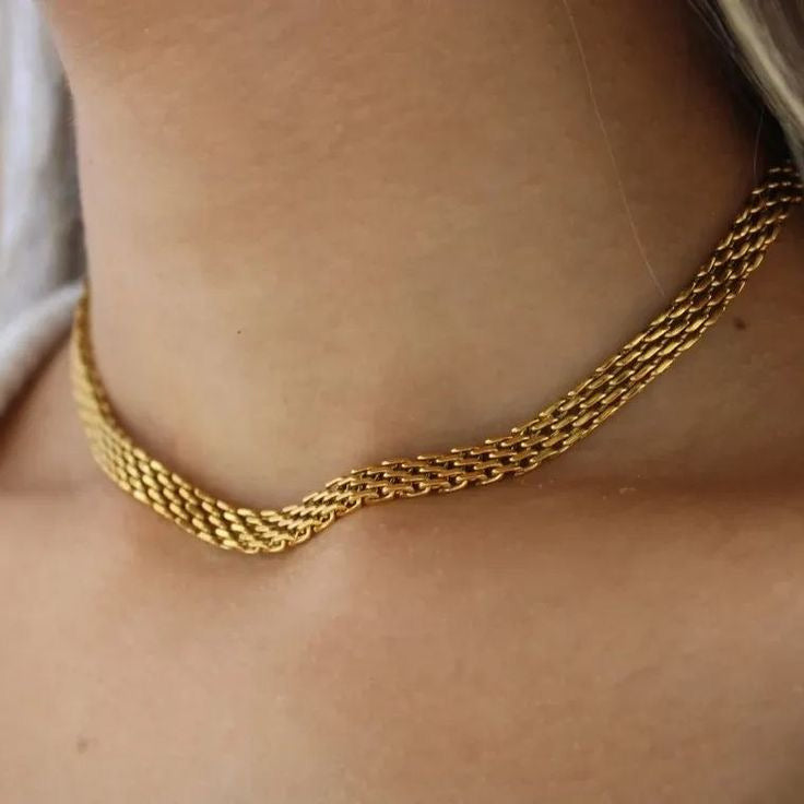 Afra Gold Necklace