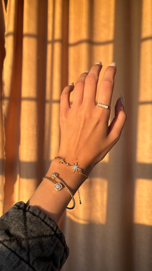 Criss Cross Gold Bangle