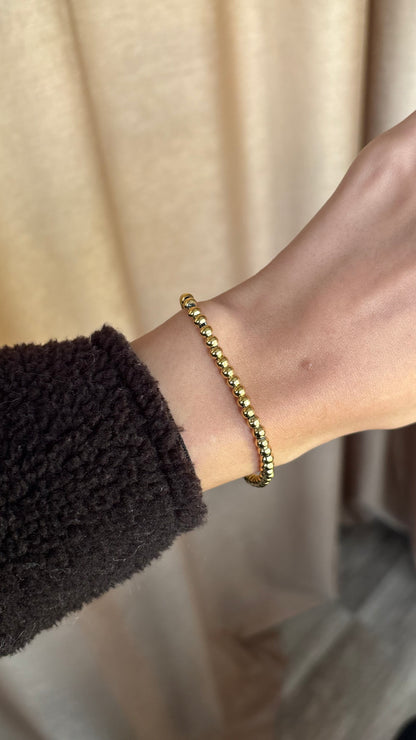 Beaded Gold Bracelet
