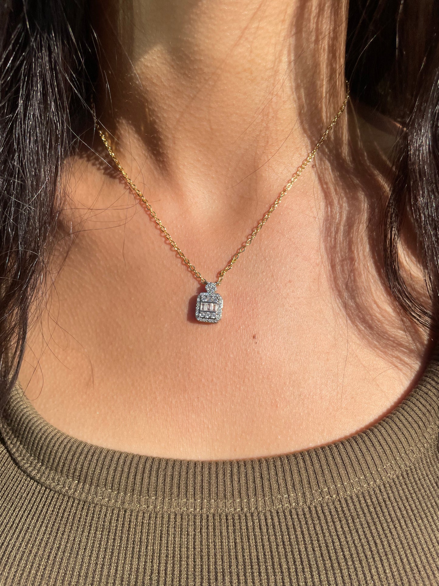 Single Baguette Necklace