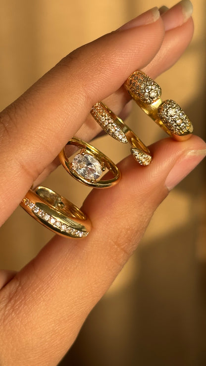 Gloria Dome Ring Diamond