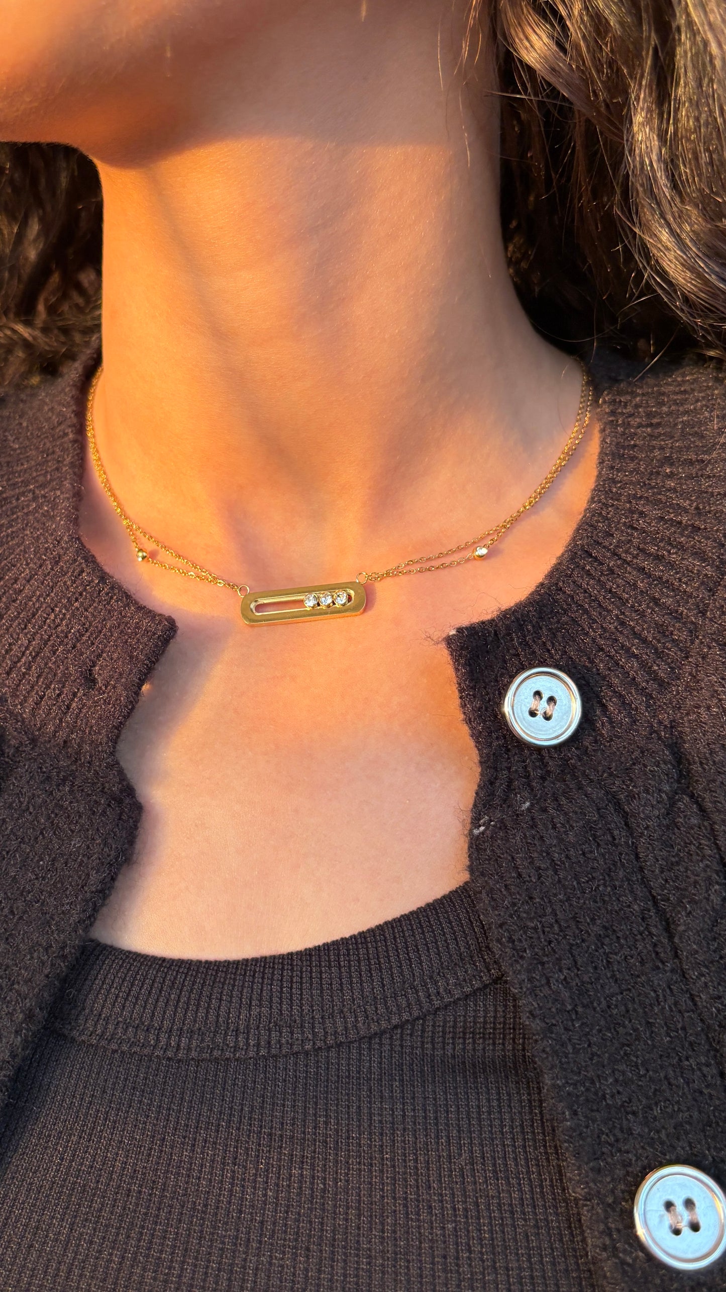 Diamond Baby Move Necklace