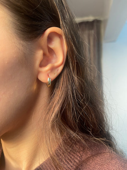 Thick Mini Hoop Earrings