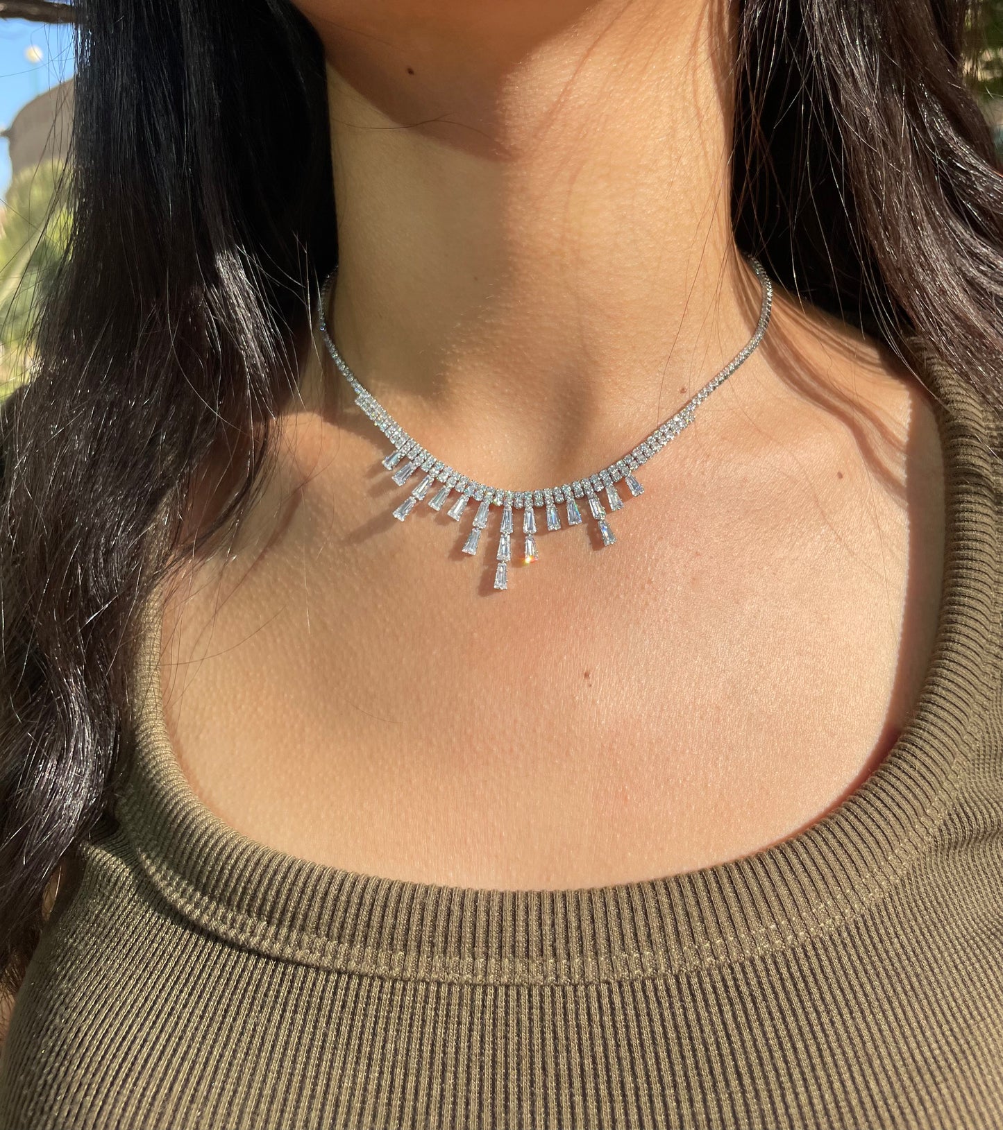 Emira Silver Necklace