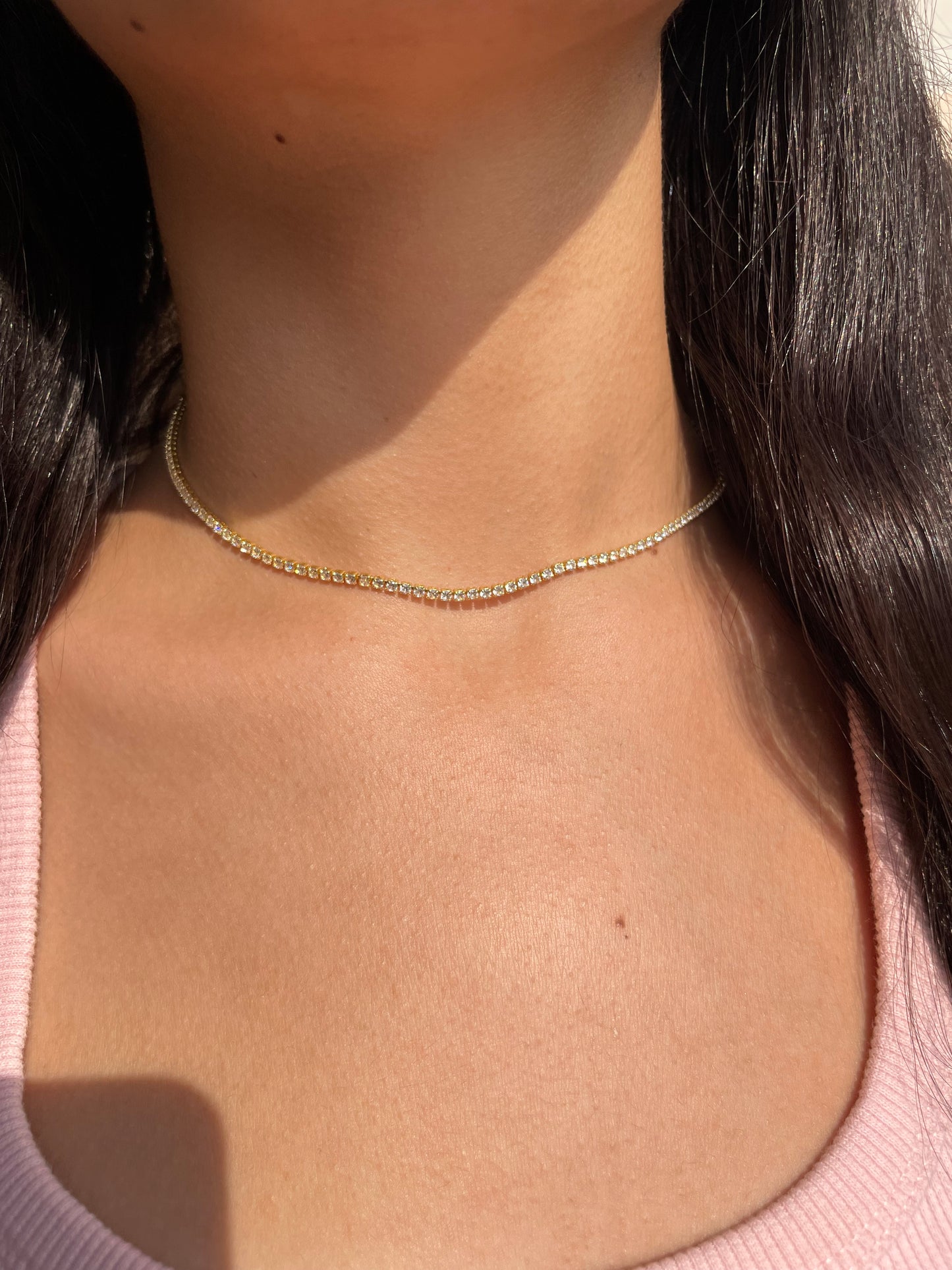 Adjustable Tennis Gold Choker