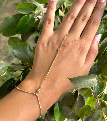 Diamond Link Hand Chain