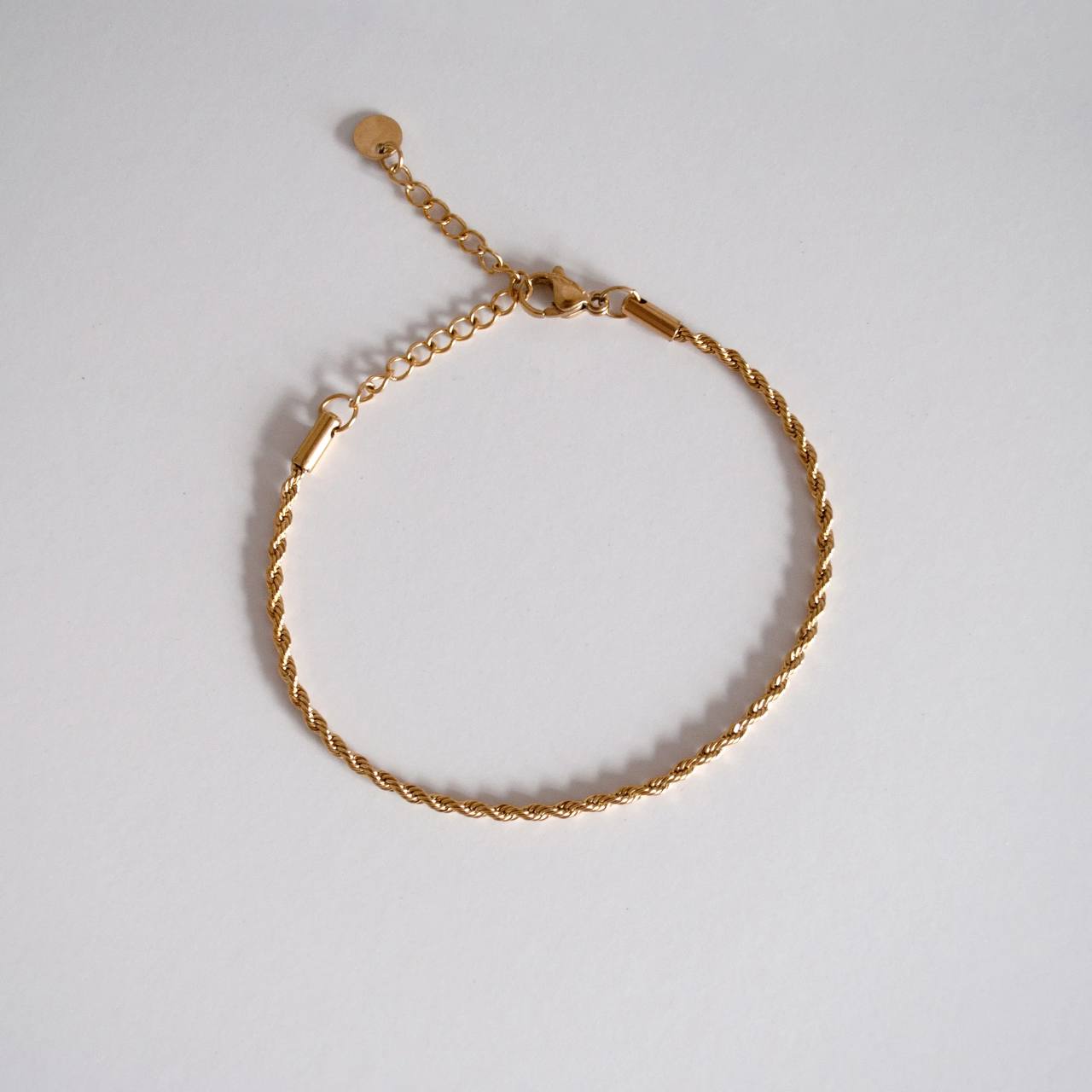 Thin Rope Bracelet Gold