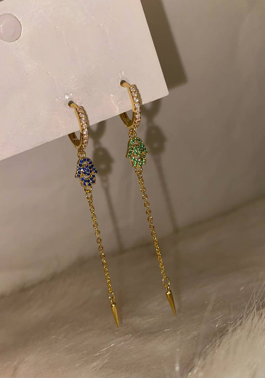 Hand Diamonds single Earring