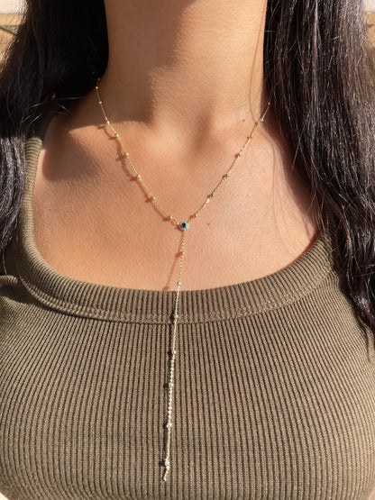 Evil Eye Drop Necklace