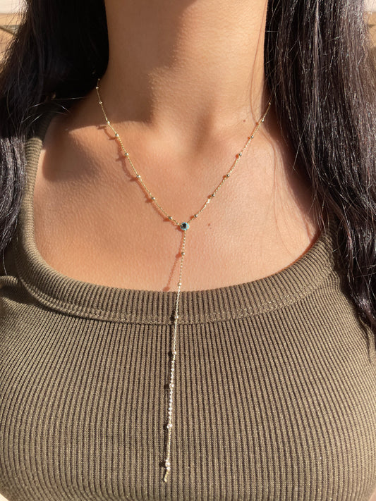 Evil Eye Drop Necklace