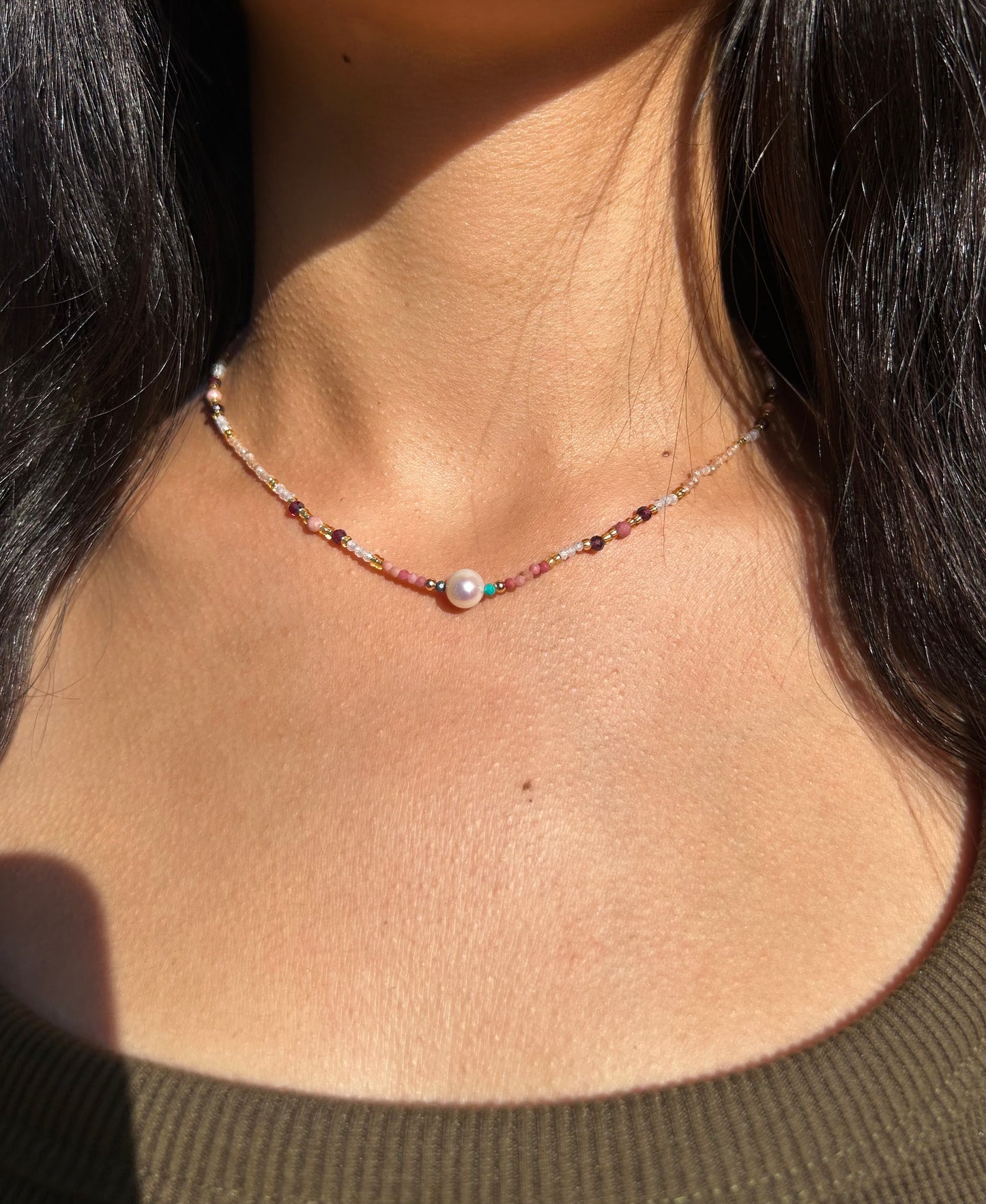 Colored Beaded Necklace