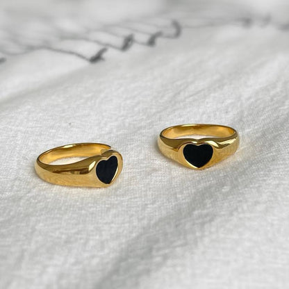 Heart Shape Ring Gold