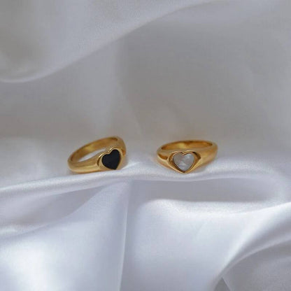 Heart Shape Ring Gold