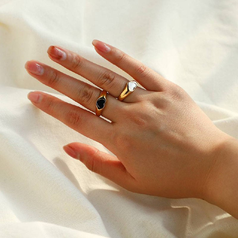 Heart Shape Ring Gold