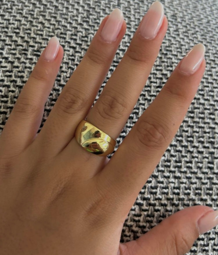 Plain Gold Chunky Ring