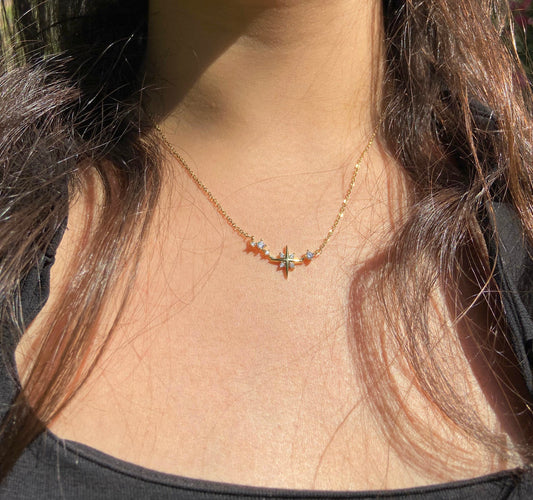 Mini Stars Gold Necklace