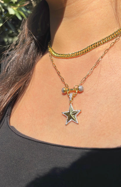 Thin Cubic Chain Necklace
