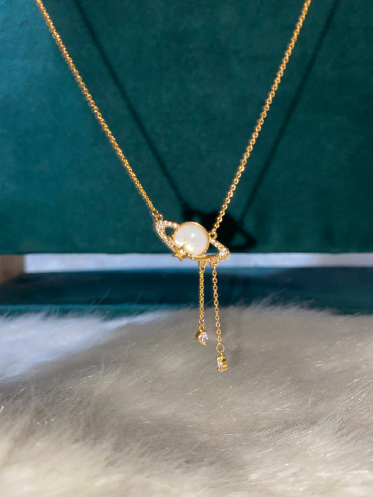 Simple Saturn Necklace