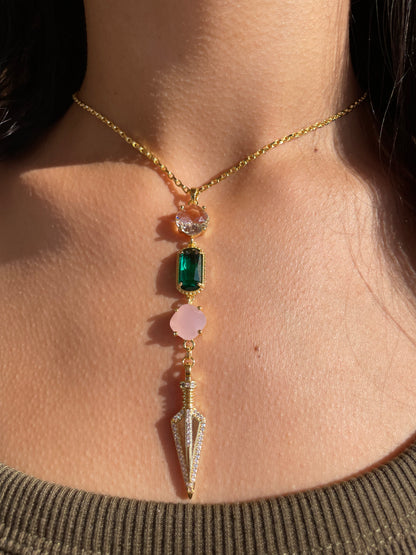 Dagger Drop Necklace