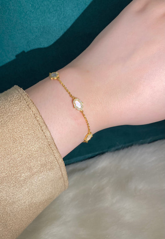 Marble Hamsa Bracelet