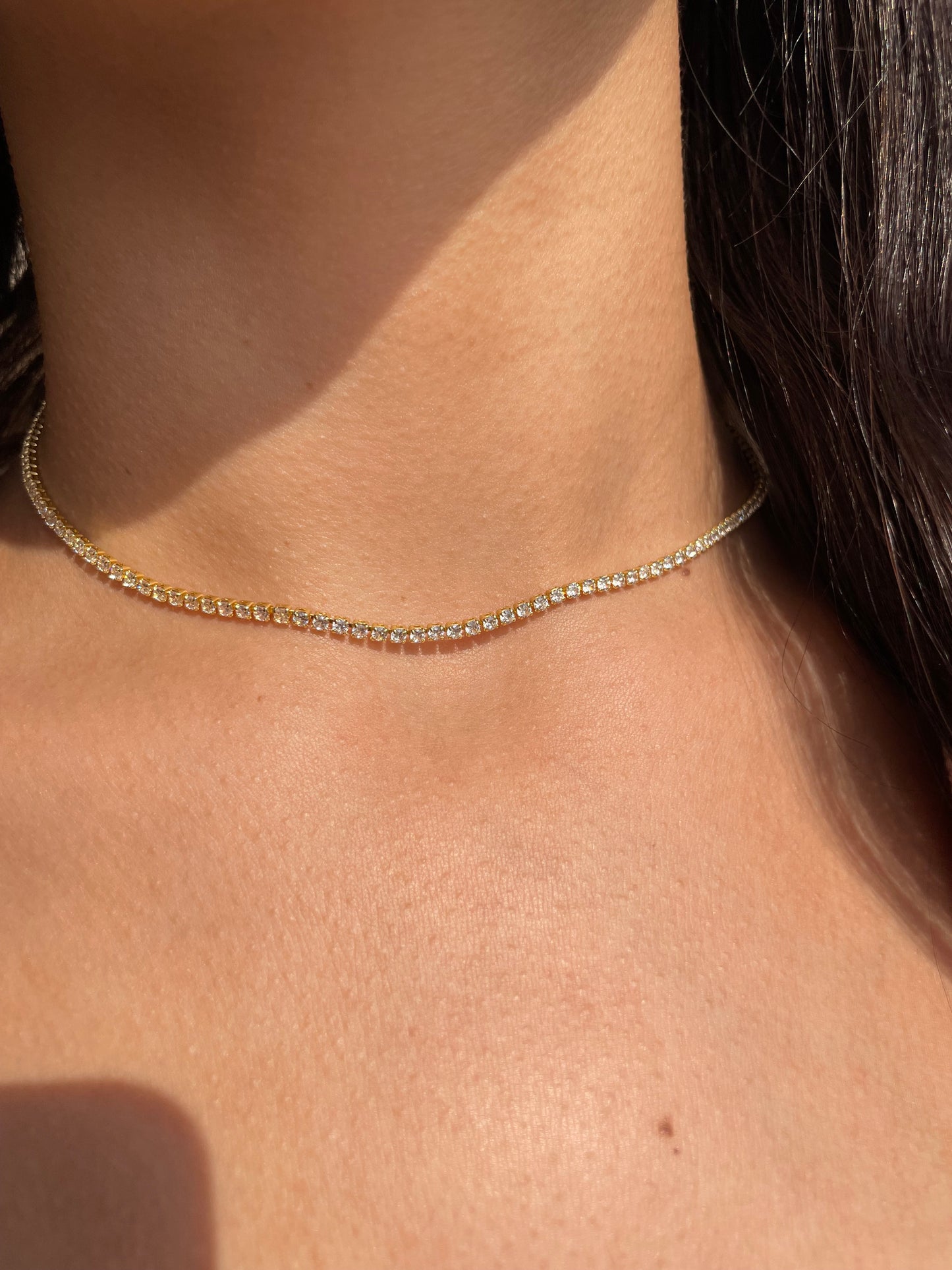 Adjustable Tennis Gold Choker