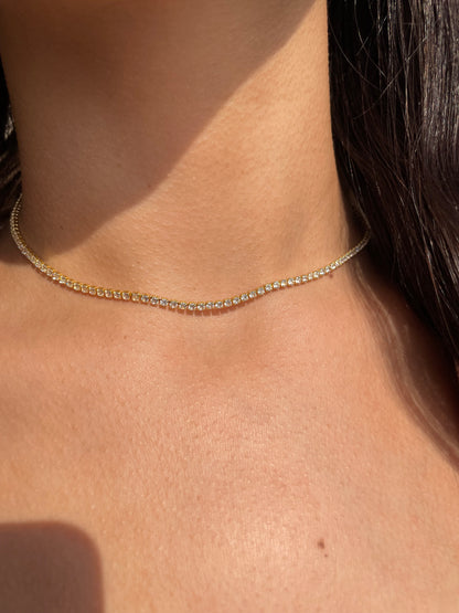 Adjustable Tennis Gold Choker