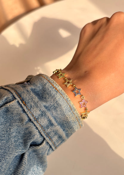 Colored Stars Bracelet