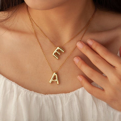 Bubble Initials Necklace