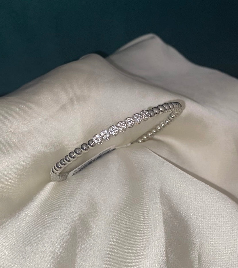 Straight Mini Silver Bangle