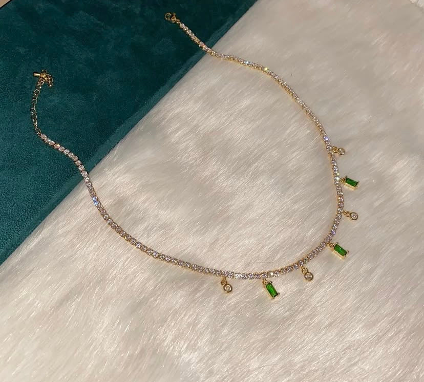 Emerald Tennis necklace