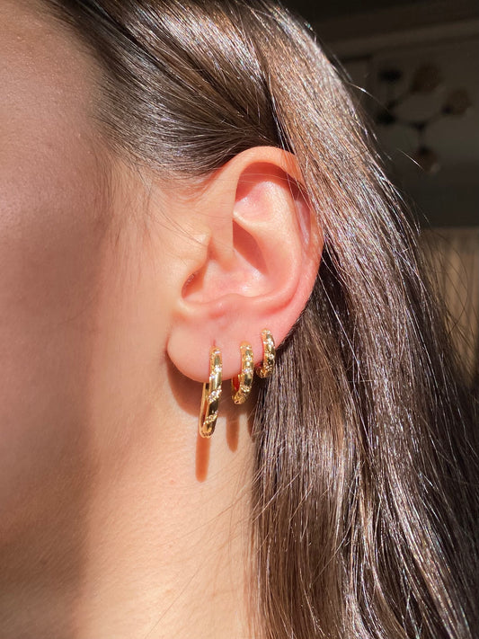 Diamonds Hoop Earrings