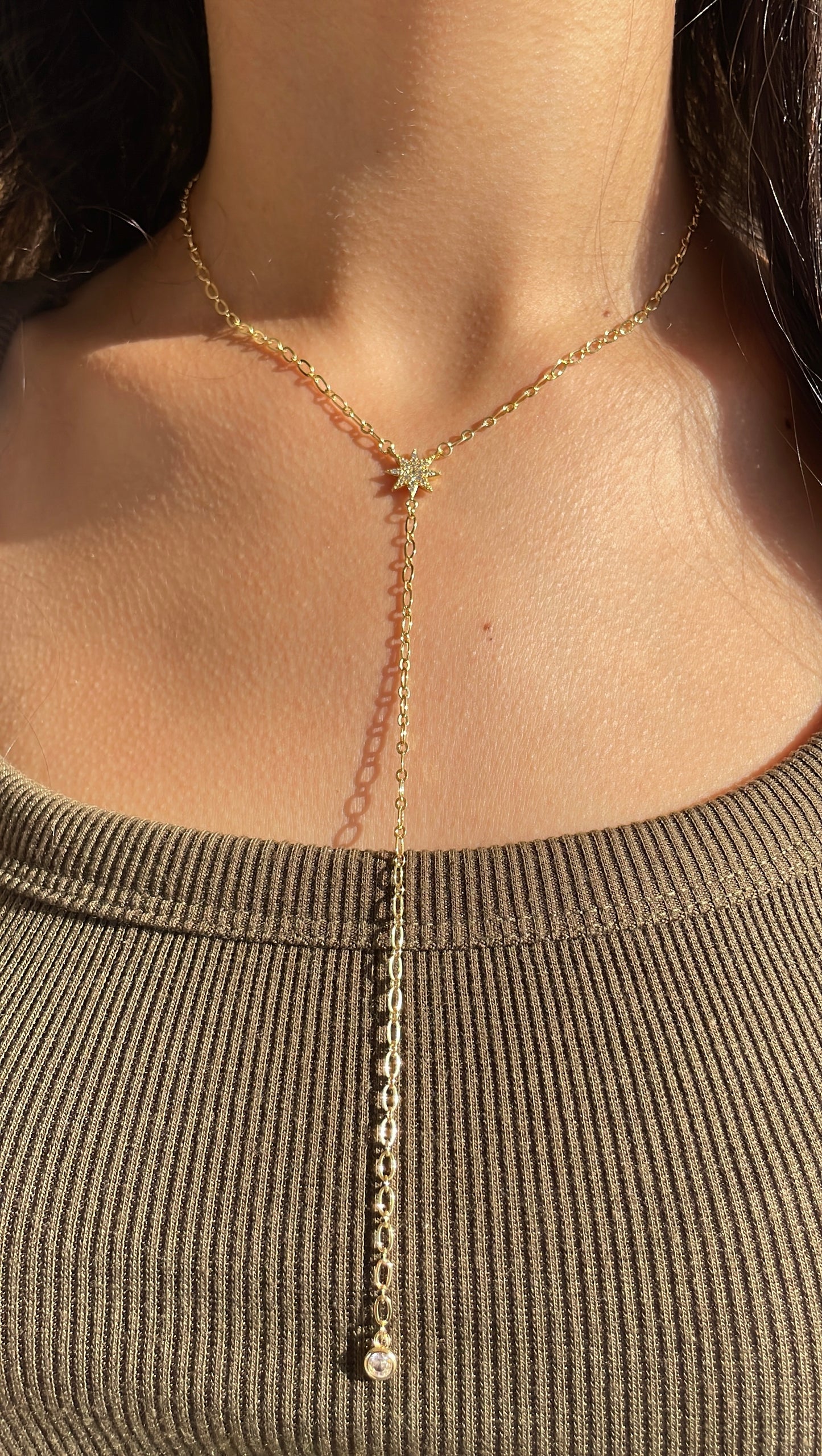 Star Drop Necklace