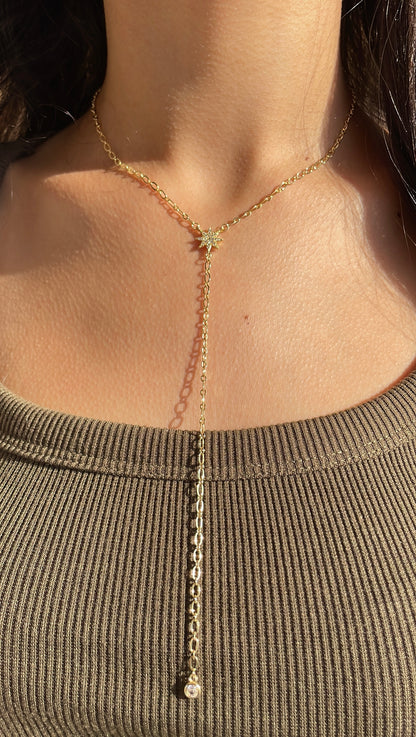 Star Drop Necklace