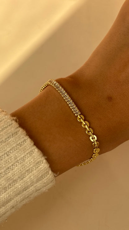 Baguette Half Tennis Bracelet