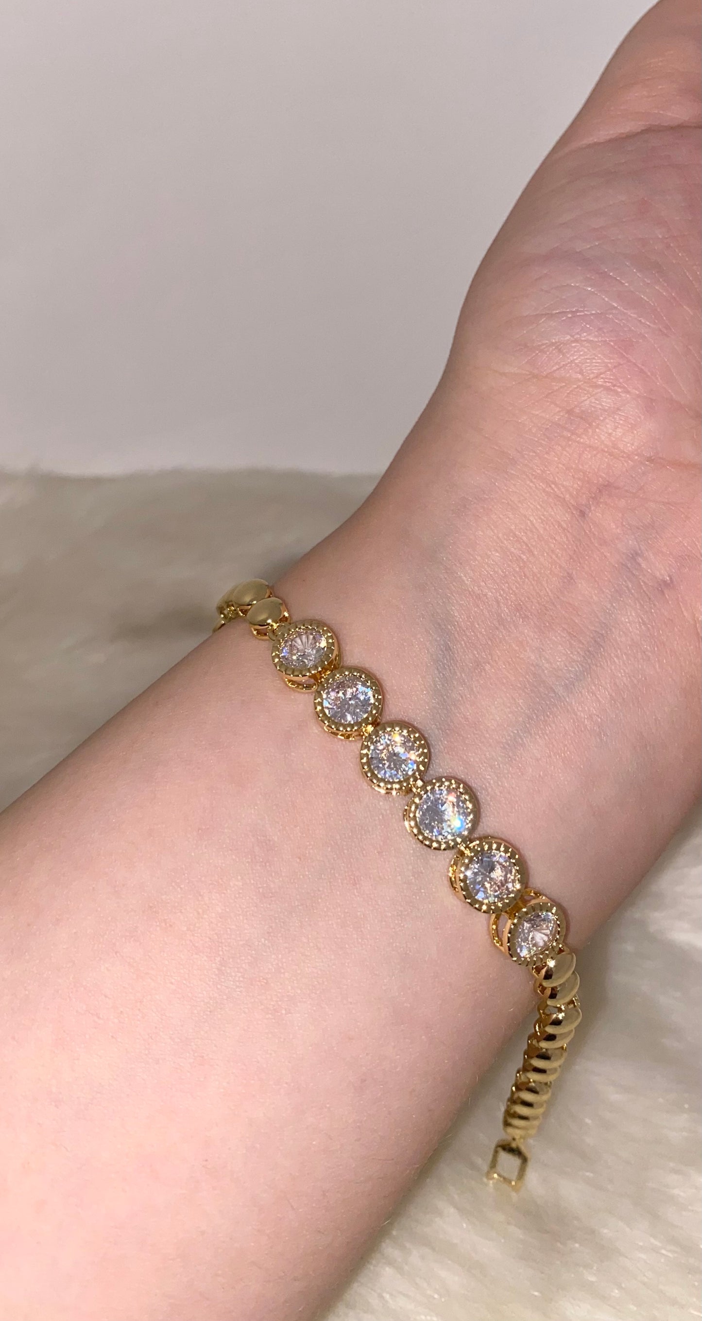 Half Round Diamond Bracelet