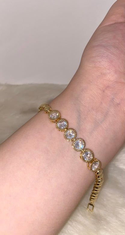 Half Round Diamond Bracelet