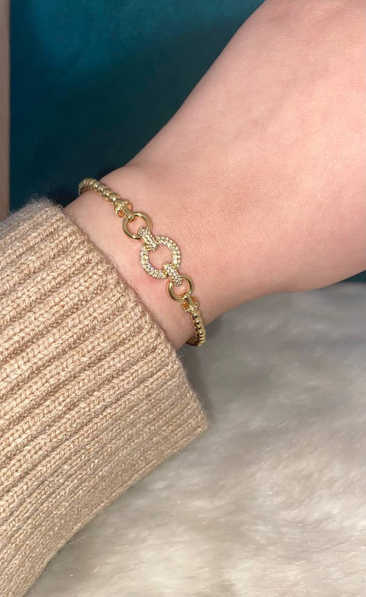Round Gold Bangle