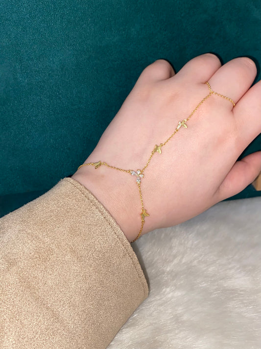 Butterflies Diamond Hand Chain
