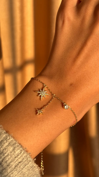 Star dangling bracelet