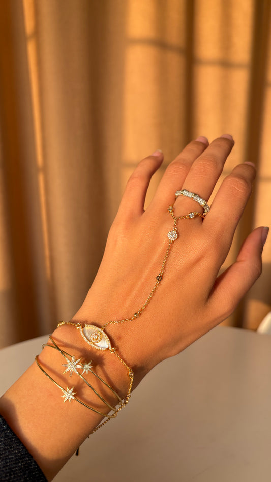 Evil Eye Hand Chain
